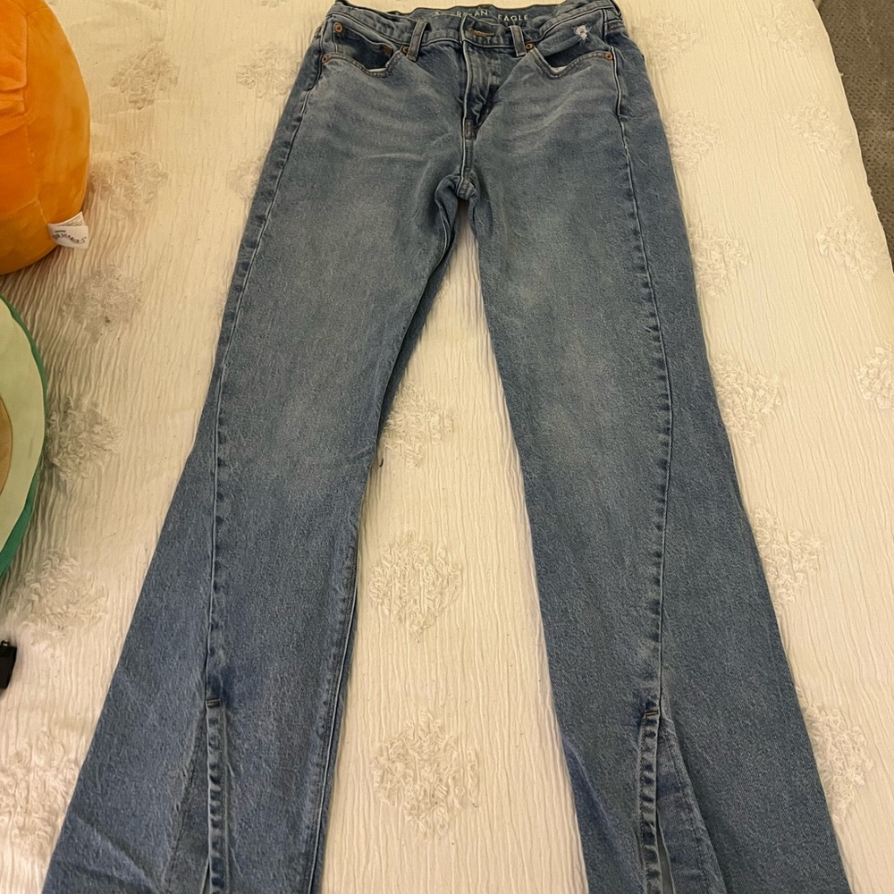 Flared American eagle jeans, medium wash